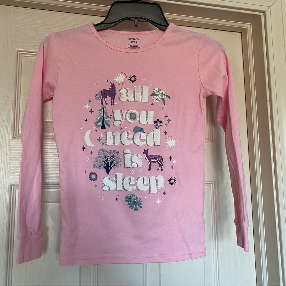Carter’s size 12 new without tags pajama top